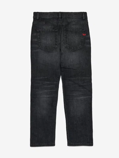 Diesel Jeans Regular Nero Effetto Vissuto In Black