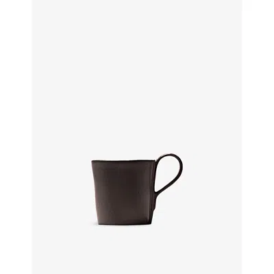 Serax Ebony La Mère Venetian-handle Stoneware Coffee Cup 8.5cm In Black