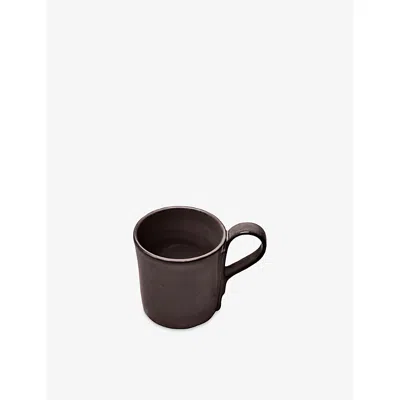 Serax Ebony La Mère Venetian-handle Stoneware Coffee Cup 8.5cm In Black