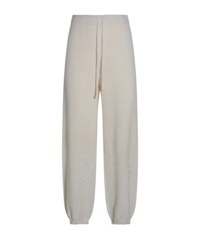 Fabiana Filippi Relaxed Trousers With Glitter And Cuffs In Multi