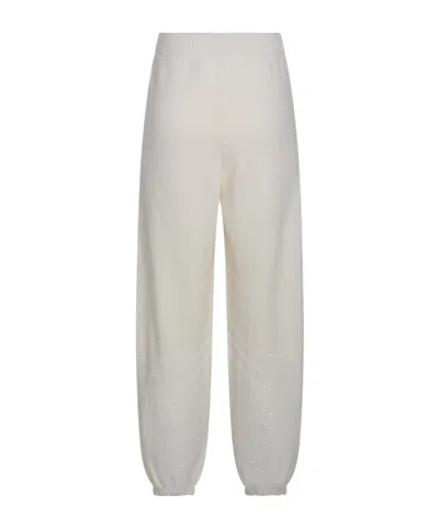 Fabiana Filippi Relaxed Trousers With Glitter And Cuffs In Multi