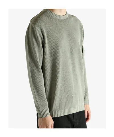 C.p. Company Company Ribbed Knit With Lens Pocket In Gray