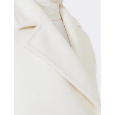 Max Mara Long-sleeved Coat In White