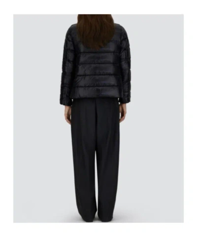 Herno Faux Fur-inserts Ultralight Padded Jacket Clothing In Black