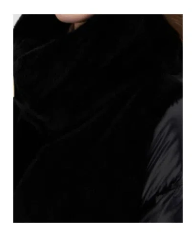 Herno Faux Fur-inserts Ultralight Padded Jacket Clothing In Black