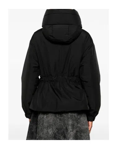 Moorer Glarea Belted High-neck Jacket In Black