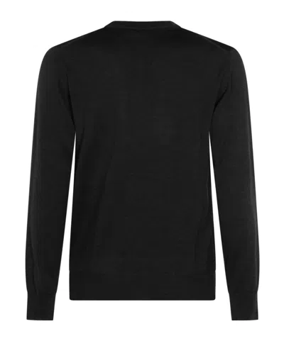 Altea V-neck Knitted Jumper In Black
