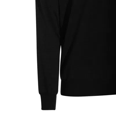 Altea V-neck Knitted Jumper In Black