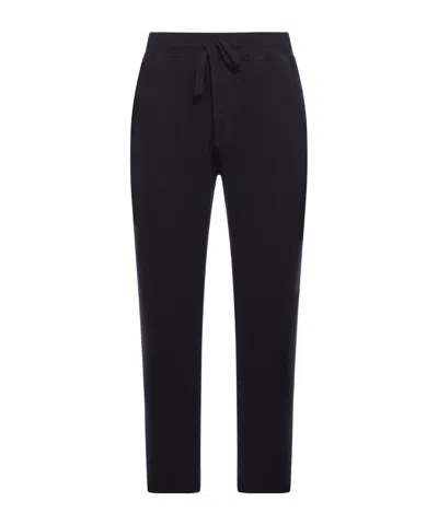 Transit Drawstring-waist Wool Trousers In Black