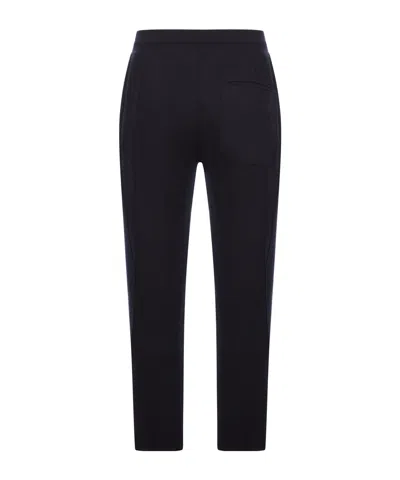 Transit Drawstring-waist Wool Trousers In Black