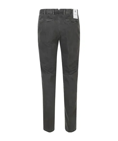 Pt Torino Cotton-blend Trousers In Black
