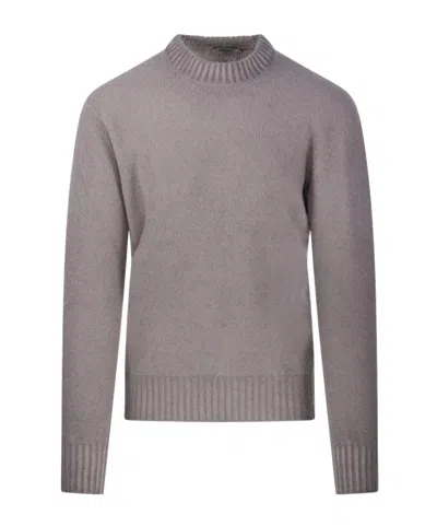 Altea Long-sleeved Crewneck Jumper In Gray