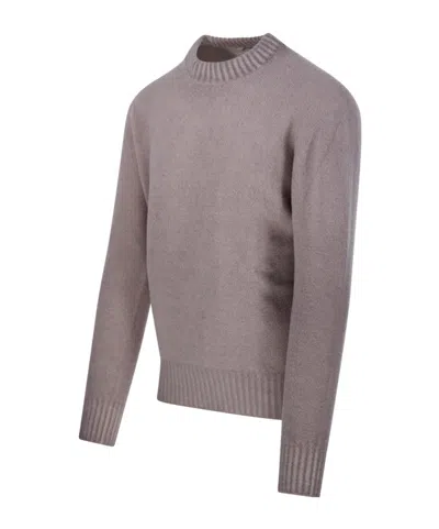 Altea Long-sleeved Crewneck Jumper In Gray