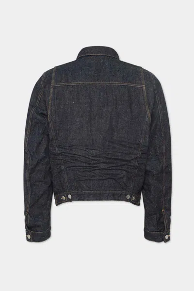 Dsquared2 Denim Mini Front Jean Jacket In Blue