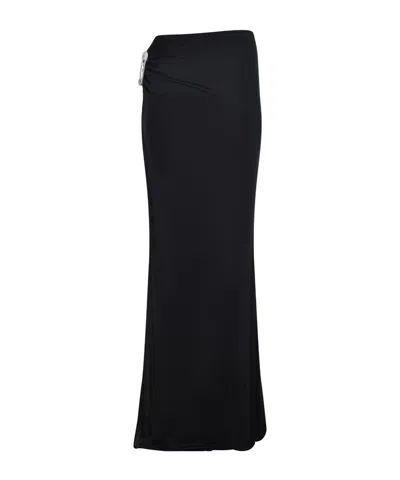 Giuseppe Di Morabito Crystal Embellished Detail Skirt In Black