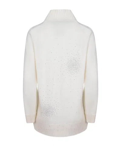 Giuseppe Di Morabito Rhinestone Lace Dress In White