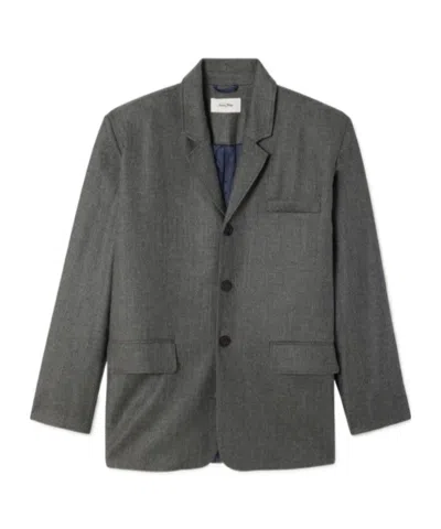 American Vintage Single Breasted Blazer In Gray