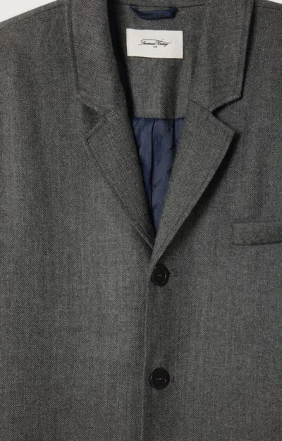 American Vintage Single Breasted Blazer In Gray