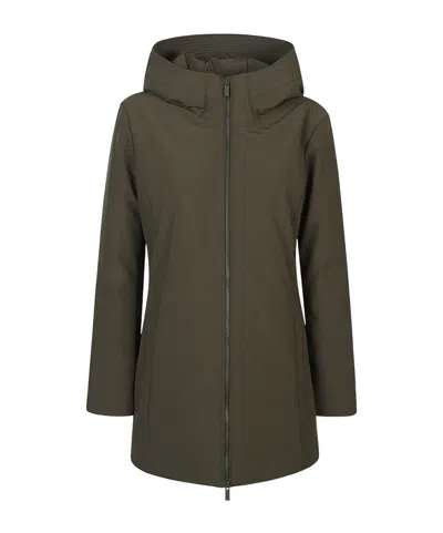 Woolrich Coat  Woman Color Green In Black