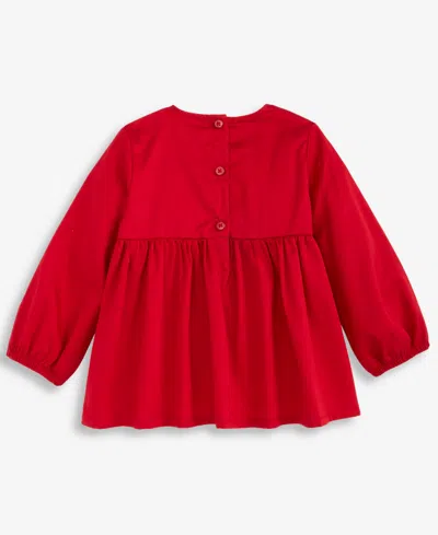 First Impressions Baby Girls Cotton Long-sleeve Big-bow Top & Pants, Macy's Exclusive In Multi