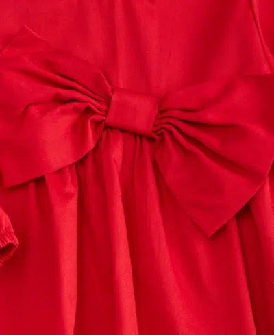 First Impressions Baby Girls Cotton Long-sleeve Big-bow Top & Pants, Macy's Exclusive In Multi