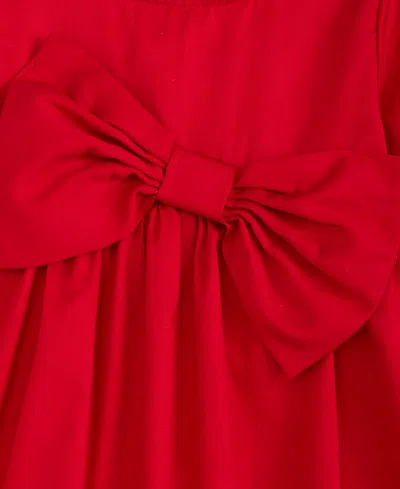 First Impressions Baby Girls Cotton Long-sleeve Big-bow Top & Pants, Macy's Exclusive In Multi