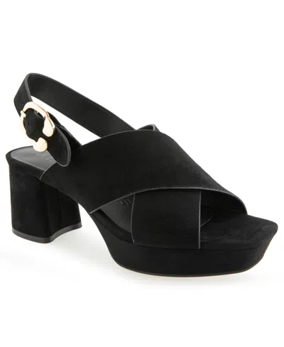 Aerosoles Women's Pura Platform Sandal In Black