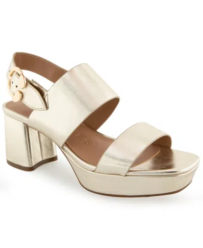 Aerosoles Prym Slingback Platform Sandal In Neutral