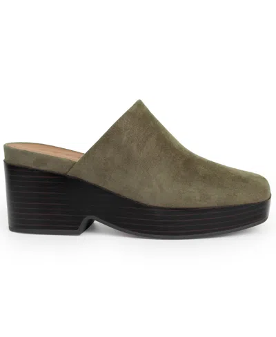 Aerosoles Women's Chata Shearling Clog In Green