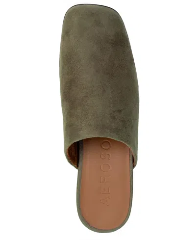 Aerosoles Women's Chata Shearling Clog In Green