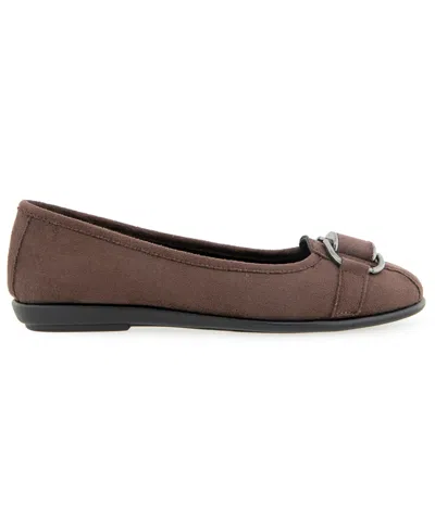 Aerosoles Bentley Ballet Flat In Brown