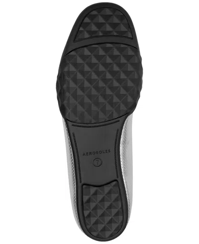 Aerosoles Onyx Ballet Loafer In Silver