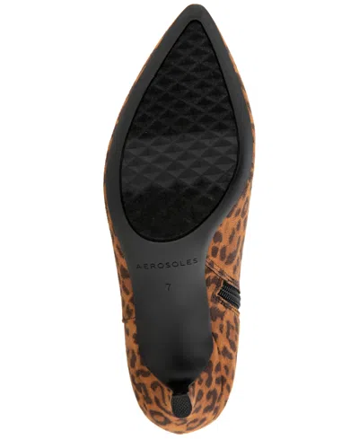 Aerosoles Women's Edith Kitten Heel Bootie In Brown