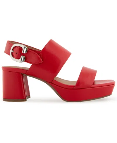 Aerosoles Prym Slingback Platform Sandal In Red