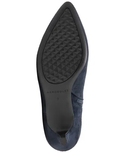 Aerosoles Women's Epic Kitten Heel Tall Boot In Blue