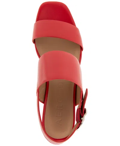 Aerosoles Prym Slingback Platform Sandal In Red