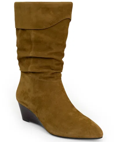 Aerosoles Carmela Wedge Bootie In Brown