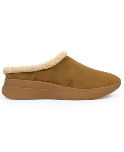 Aerosoles Flory Faux Shearling Slipper In Brown