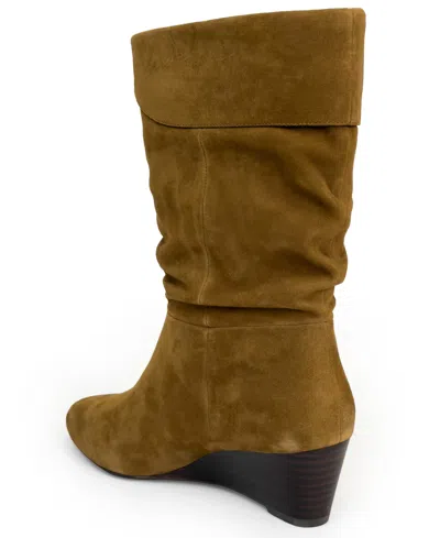 Aerosoles Carmela Wedge Bootie In Brown