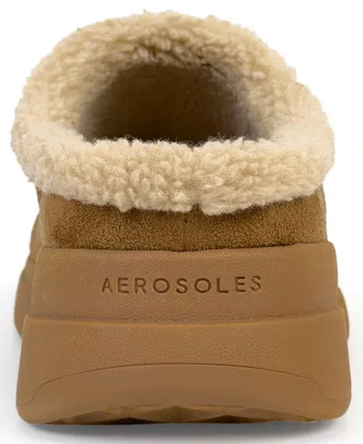 Aerosoles Flory Faux Shearling Slipper In Brown