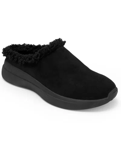 Aerosoles Flory Faux Shearling Slipper In Black