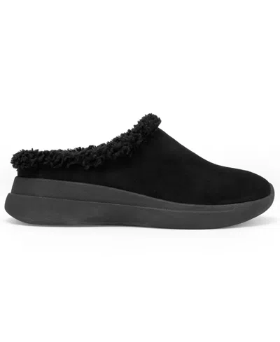 Aerosoles Flory Faux Shearling Slipper In Black