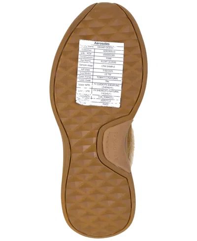 Aerosoles Flory Faux Shearling Slipper In Brown