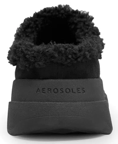 Aerosoles Flory Faux Shearling Slipper In Black