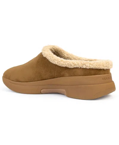 Aerosoles Flory Faux Shearling Slipper In Brown