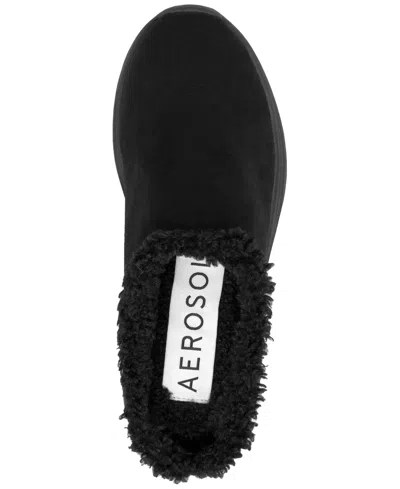 Aerosoles Flory Faux Shearling Slipper In Black