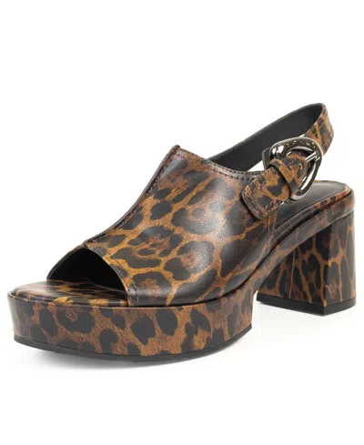 Aerosoles Zella Platform Sandal In Animal Print