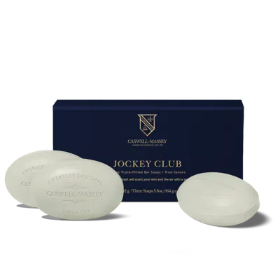 Caswell-massey Jockey Club Bar Soap - 3pc Set In White