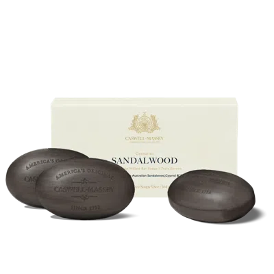 Caswell-massey Sandalwood Bar Soap - 3pc Set In Brown