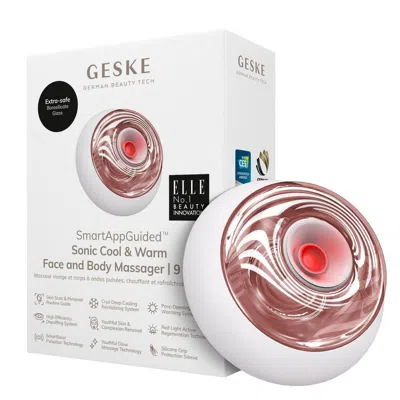 Geske Smartappguided Sonic Cool & Warm Face And Body Massager | 9 In 1 - Starlight In Silver